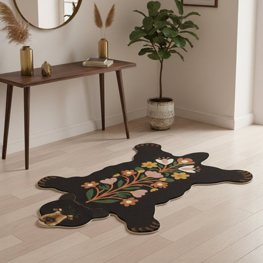 Floral Bear Halı dekorasyon ve oda mockup görünümü - RugWest