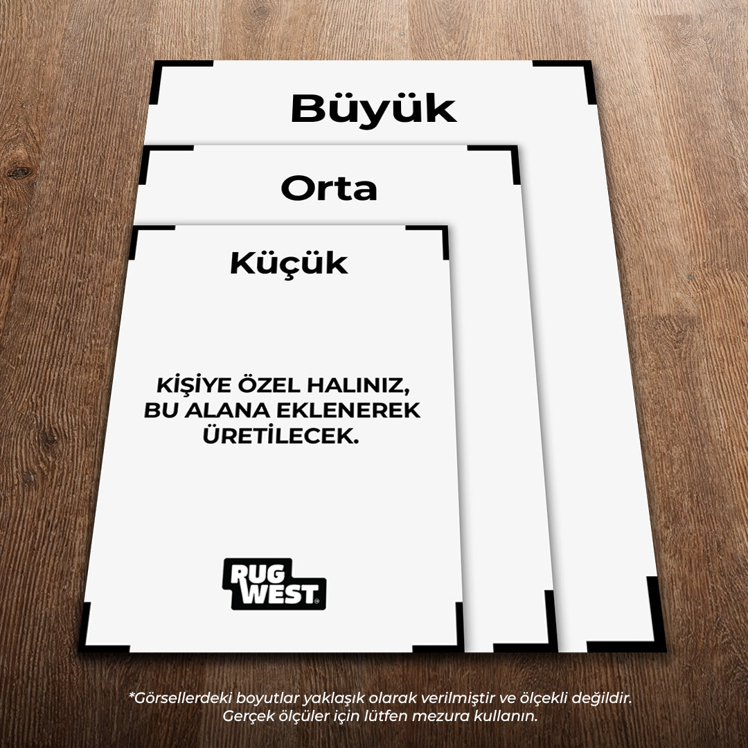 Logo baskılı kişiye özel kare halı - RugWest