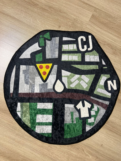 San Andreas Mini Map Halı