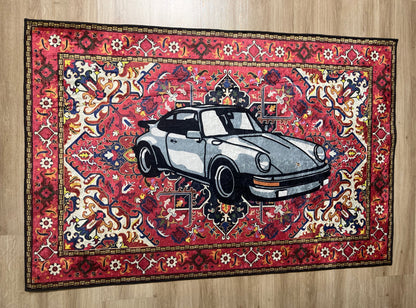 Retro Porsche Halı
