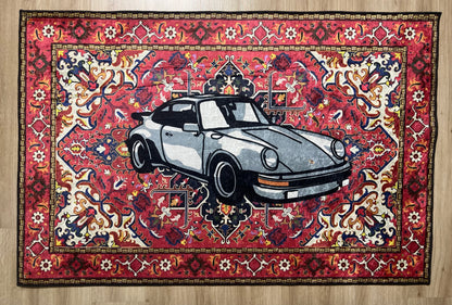 Retro Porsche Halı