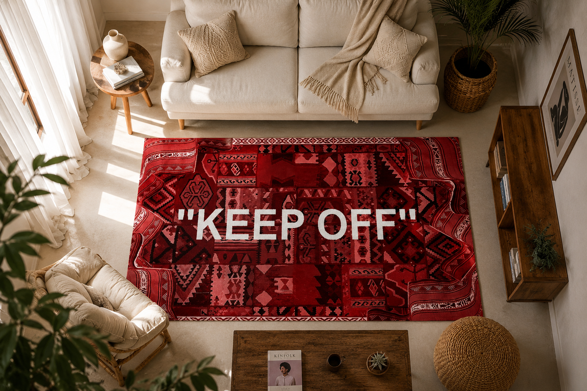 Keep Off Etnik Patchwork Tasarım Halı ürün görseli - RugWest