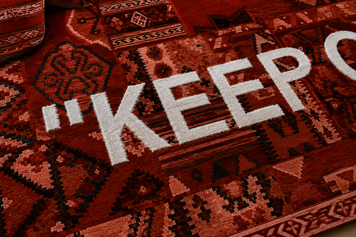 Keep Off Etnik Patchwork Tasarım Halı ürün görseli - RugWest