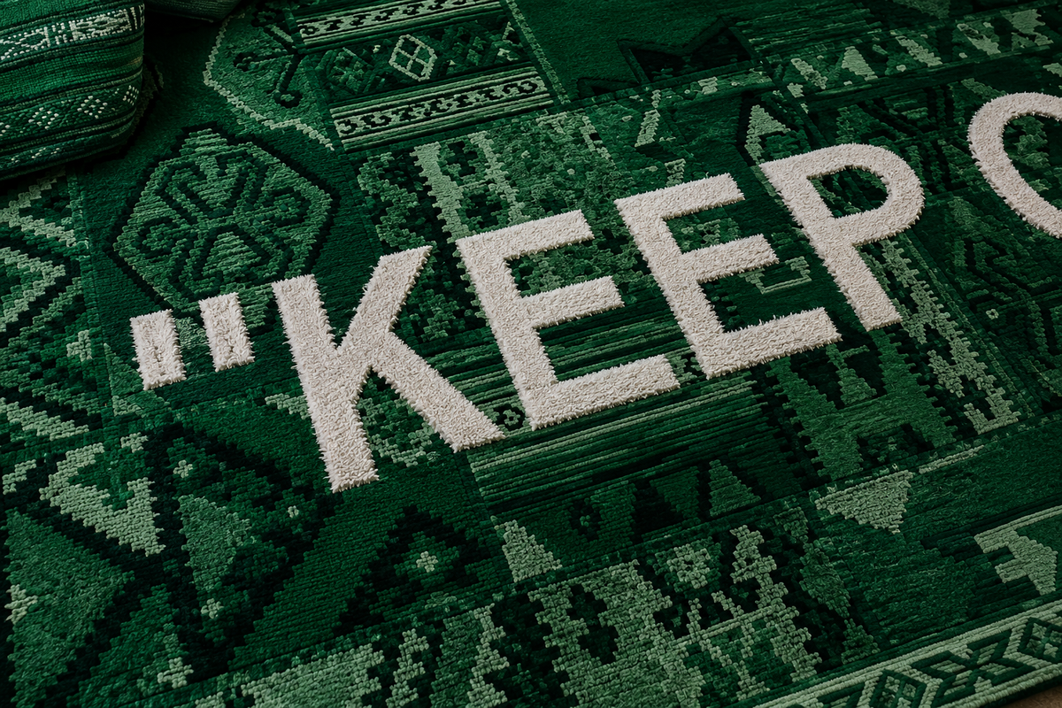 Keep Off Etnik Patchwork Tasarım Halı dekorasyonda kullanım örneği - RugWest