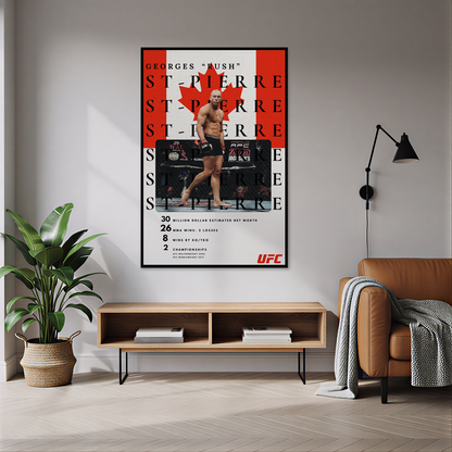 Georges St-Pierre UFC Temalı Halı