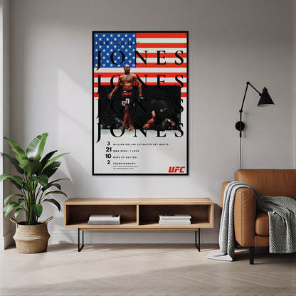 Jon Jones UFC Temalı Halı