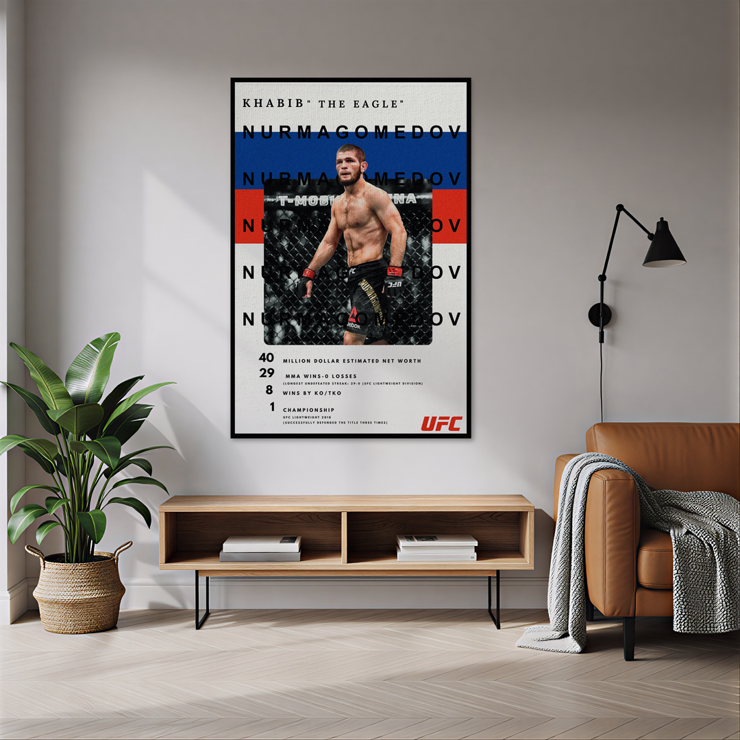 Khabib Nurmagomedov UFC Temalı Halı
