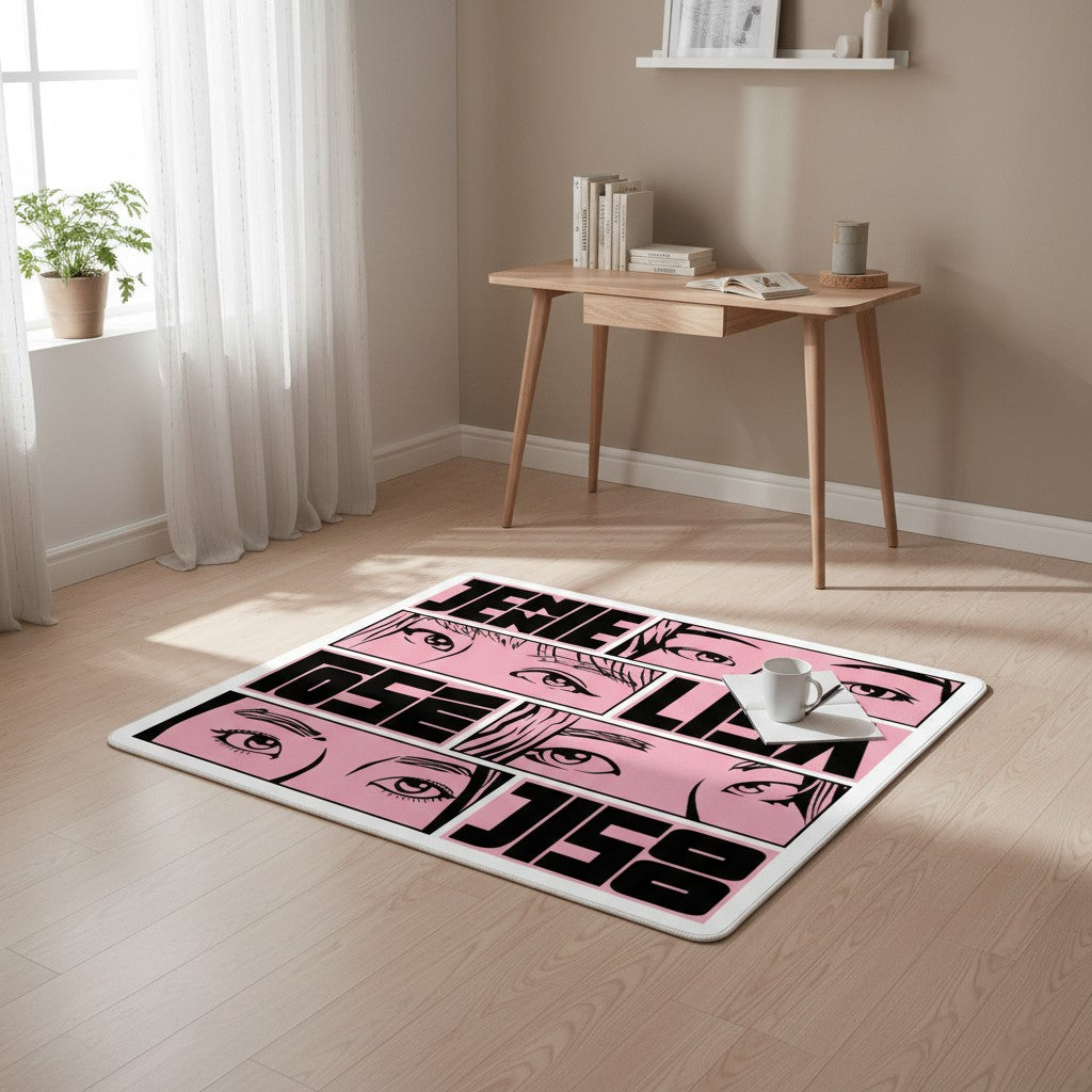 Pink Pop Stars Halı