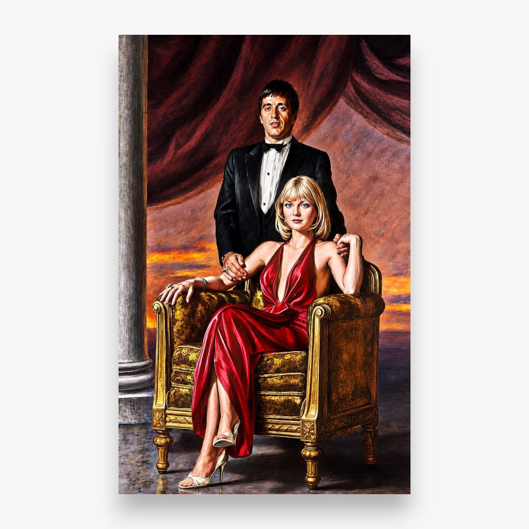 Scarface Tony Montana Tasarımlı Dikdörtgen Halı ürün görünümü - RugWest