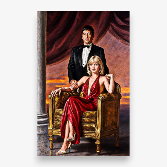 Scarface Tony Montana Tasarımlı Dikdörtgen Halı ürün görünümü - RugWest