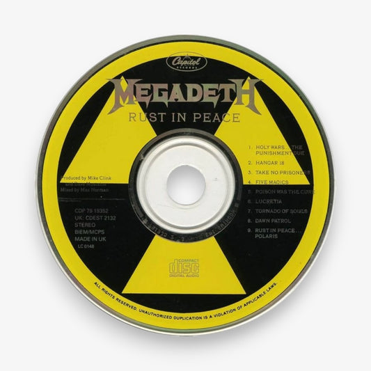 Megadeth Rust in Peace CD Tasarımlı Yuvarlak Halı ürün görünümü - RugWest