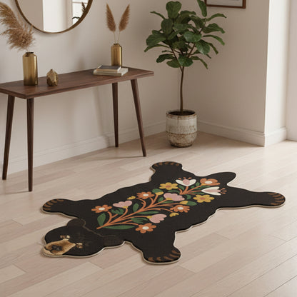 Floral bear halı