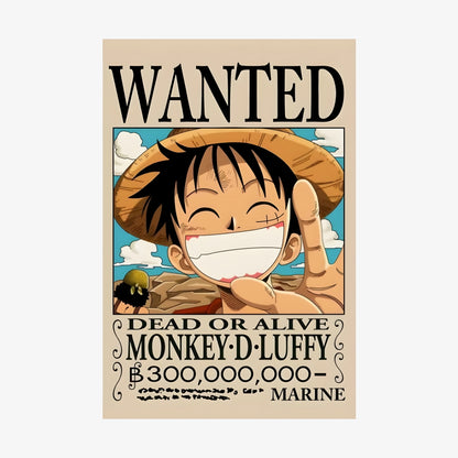 Wanted Monkey D. Luffy Halı