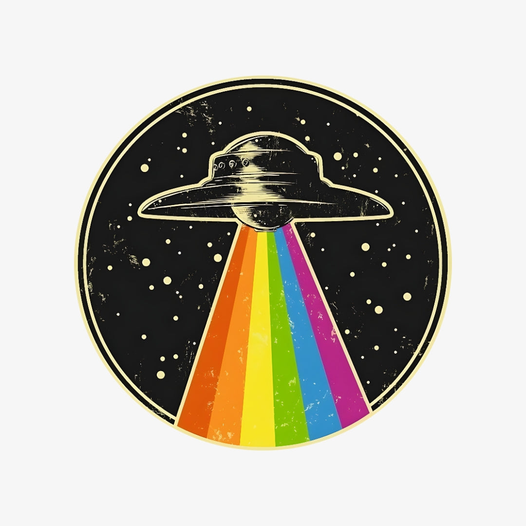 Ufo desenli halı
